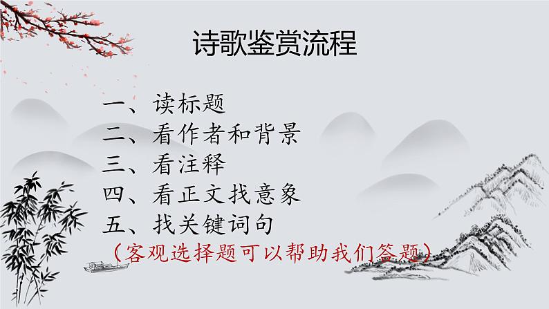 2023届高考语文复习-诗歌鉴赏流程及基本技巧 课件02