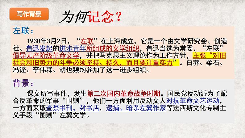 6.2《为了忘却的记念》课件2022—2023学年统编版高中语文选择性必修中册第4页