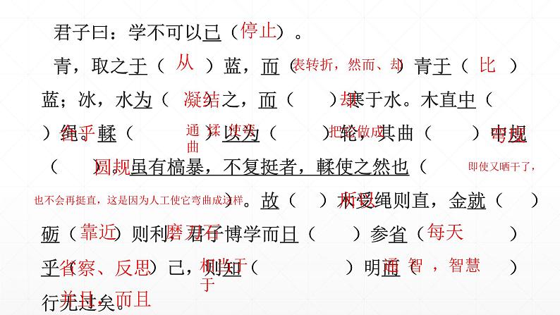 【期末复习课件】统编版语文必修上册-高一上学期期末备考:专题03 文言文挖空练习第3页
