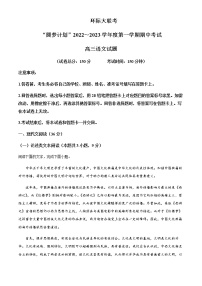 2022-2023学年河南省部分重点中学环际大联考圆梦计划高三上学期期中语文试题含解析