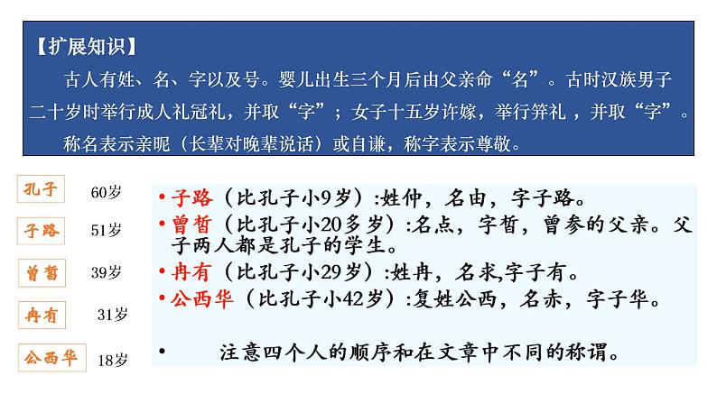 1.1《子路、曾皙、冉有、公西华侍坐》课件 2021-2022学年统编版高中语文必修下册08
