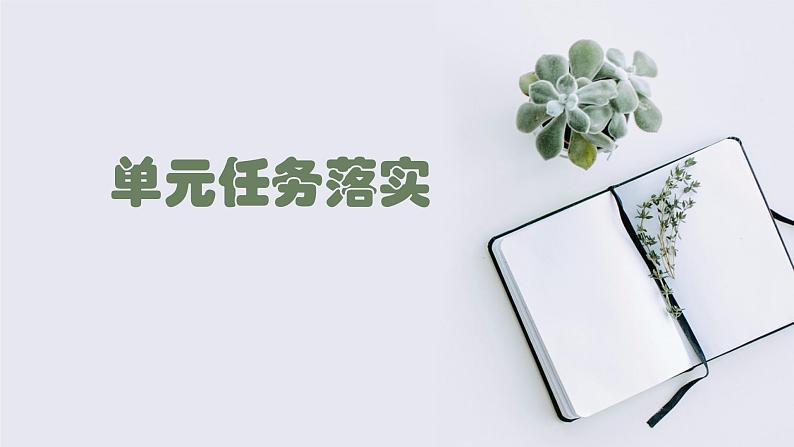 高一年级新教材部编版语文必修上册课件:第一单元 单元任务落实01