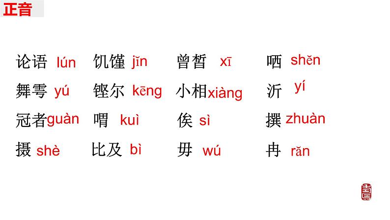 1.1《子路、曾皙、冉有、公西华侍坐》课件 2022-2023学年统编版高中语文必修下册第7页