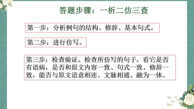 2023高考语文专题复习:仿写句子课件PPT第4页