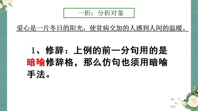 2023高考语文专题复习:仿写句子课件PPT第7页