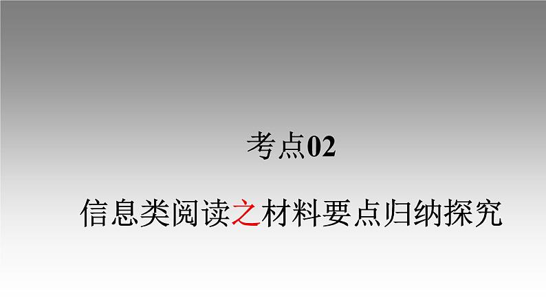 《点亮高考》考点02 材料要点归纳探究(课件)-2023年高考语文大一轮单元复习(全国通用)第1页