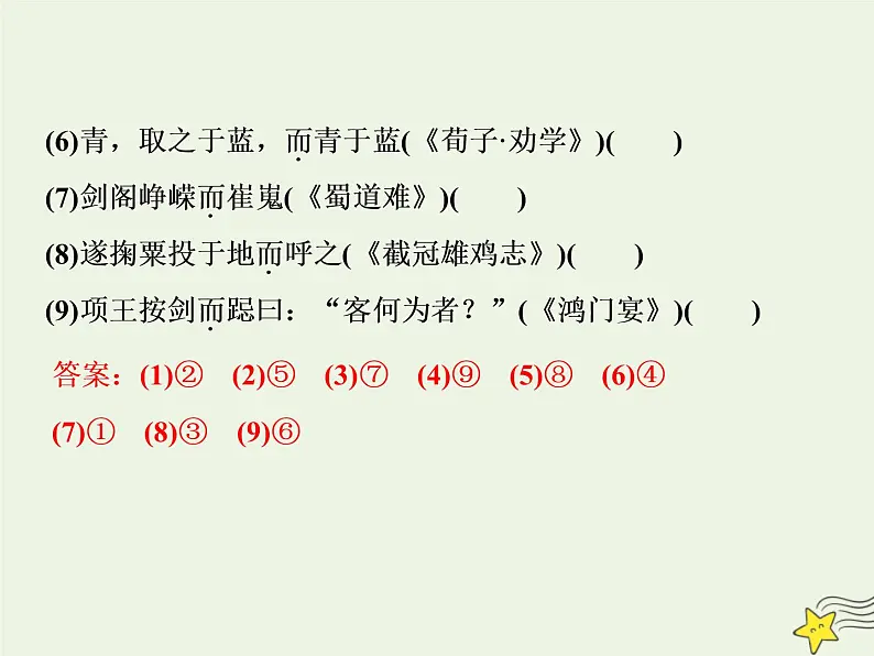 新高考语文2020高考语文大一轮复习第二部分专题一文言文阅读2素养二理解常见文言虚词在文中的意义和用法课件 21107