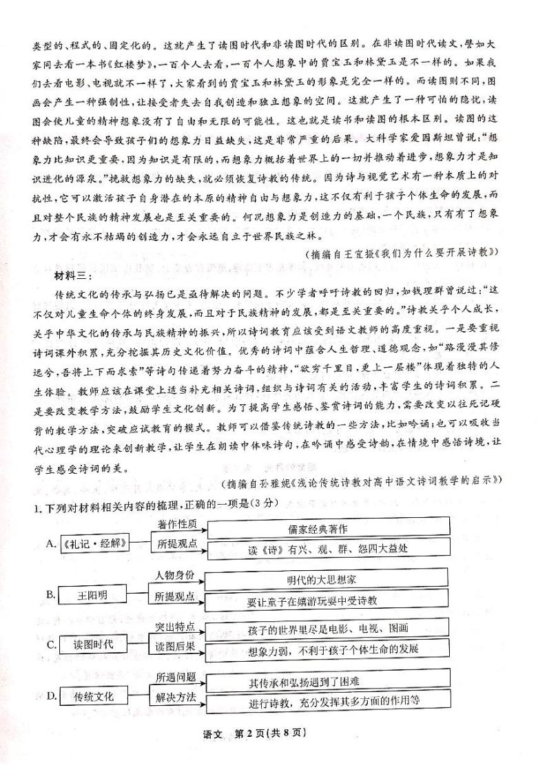 2023辽宁省名校联盟高一下学期3月联合考试语文PDF版含解析02