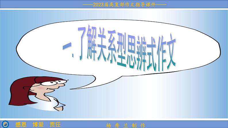 2023届高考语文复习:关系式思辨类作文 课件第3页
