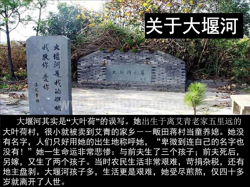 6.1《大堰河——我的保姆》课件 2022-2023学年统编版高中语文选择性必修下册04