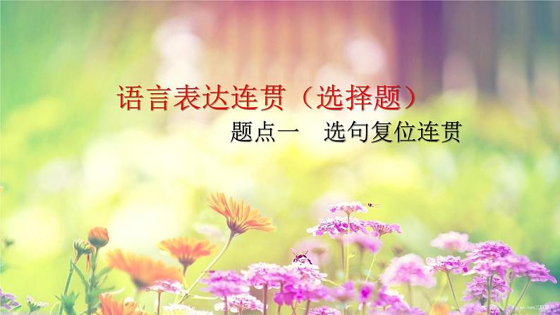 2023届高考语文二轮专题复习 语言表达连贯课件第4页
