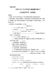 真題重組卷01——2023年高考語文真題匯編重組卷（上海專用）