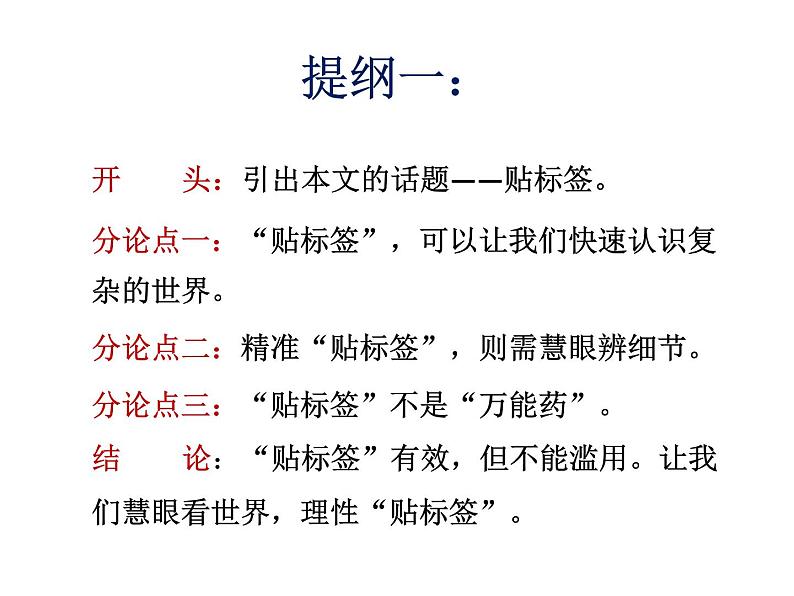 2023届高考语文复习“贴标签“作文导写 课件第6页