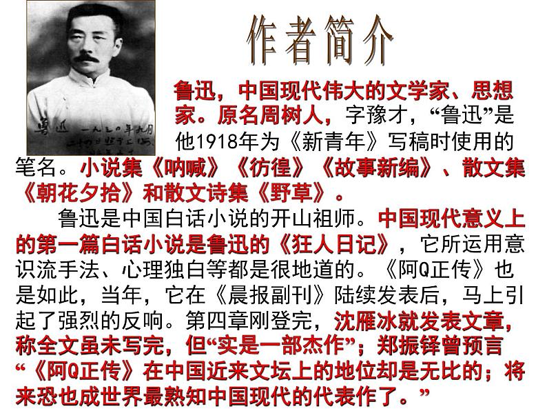5.1《+阿Q正传(节选)》课件2022-2023学年高中语文统编版选择性必修下册04