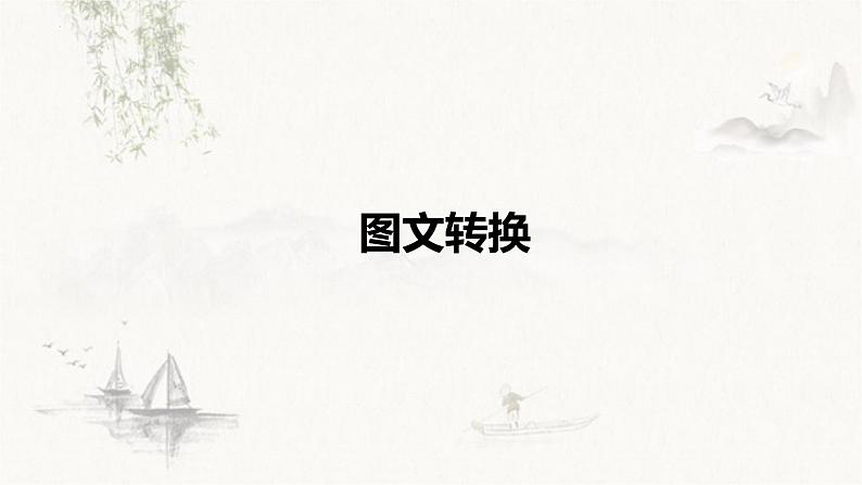 2023届高考语文三轮梳理复习:图文转换课件PPT第1页