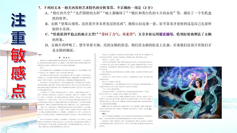 高考语文复习-- 高考语文试题难点疑点突破练7(课件)第4页