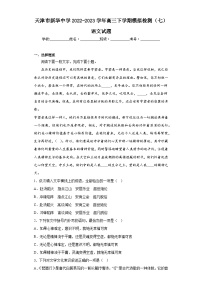 天津市新华中学2022-2023学年高三下学期模拟检测（七）语文试题（含解析）