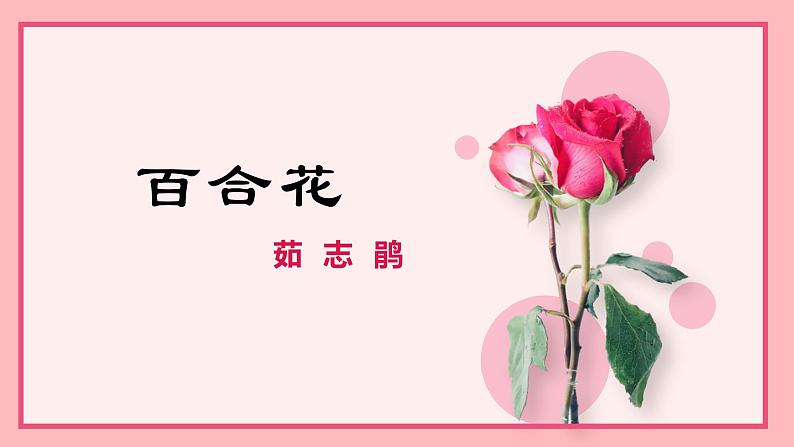 3.1《百合花》课件 2022-2023学年统编版高中语文必修上册第1页