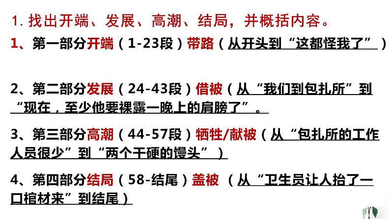 3.1《百合花》课件 2022-2023学年统编版高中语文必修上册第8页