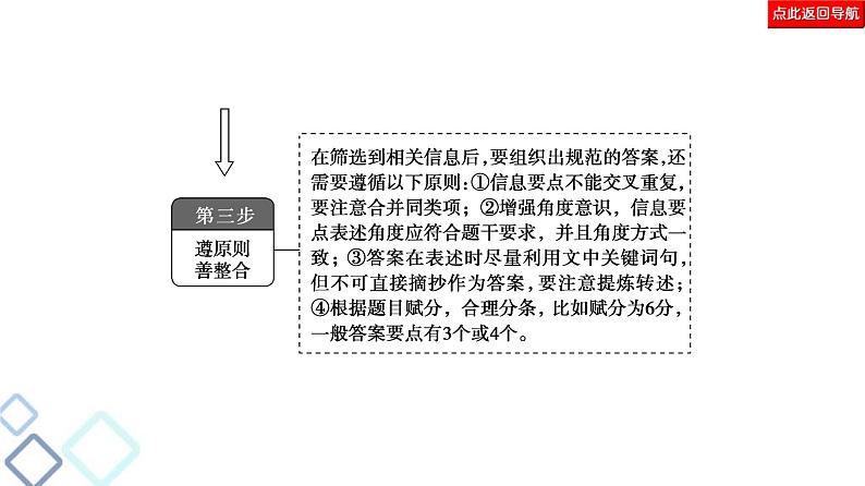 高考语文二轮复习强化课件复习任务群2 任务2 简答题——4大考法,各具流程08