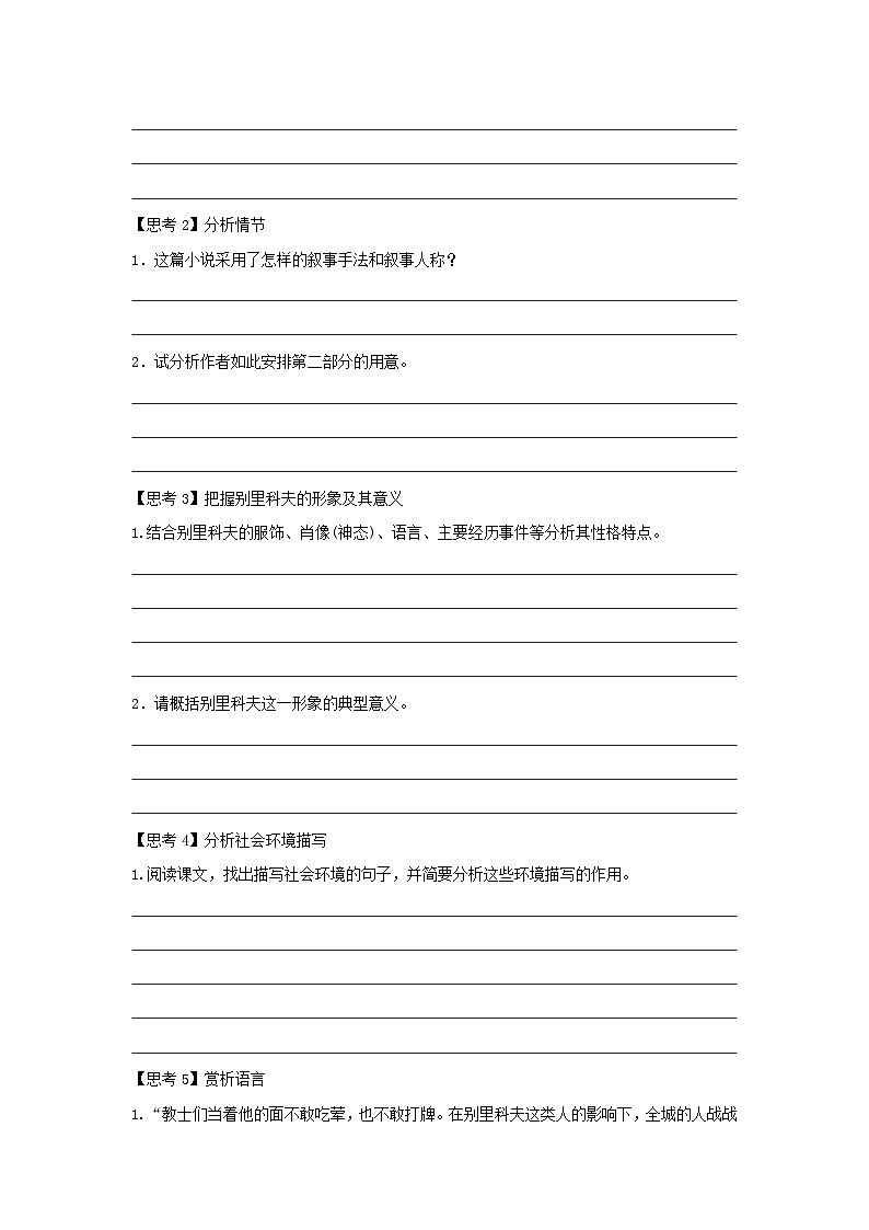 13.2 《装在套子里的人》(学案)03