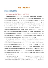 信息类文本-2021-2023三年高考语文真题分项汇编 （全国通用）