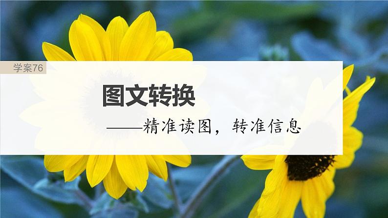 高考语文一轮复习-- 语言表达 课时76 图文转换——精准读图,转准信息(精品课件)第2页