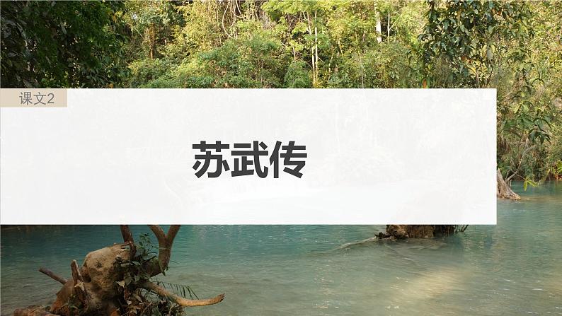 高考语文一轮复习--选择性必修中冊(一) 单篇梳理 基础积累 课文2 苏武传(精品课件)第3页