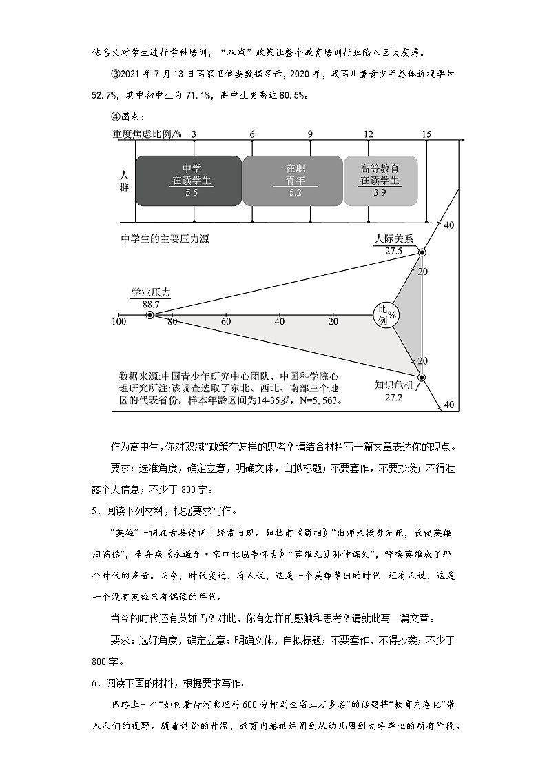 高考語文一輪作文復習試題社會熱點類（原卷版）第2頁