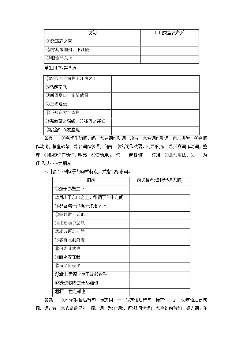 高考语文一轮复习-- 《赤壁赋》《登泰山记》第3页