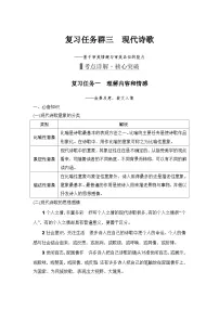 高考语文一轮复习--　现代诗歌