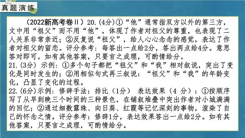 专题12 简明、准确、生动(包括表达效果)(课件)-备战2024年新高考一轮复习讲堂之语言文字运用06