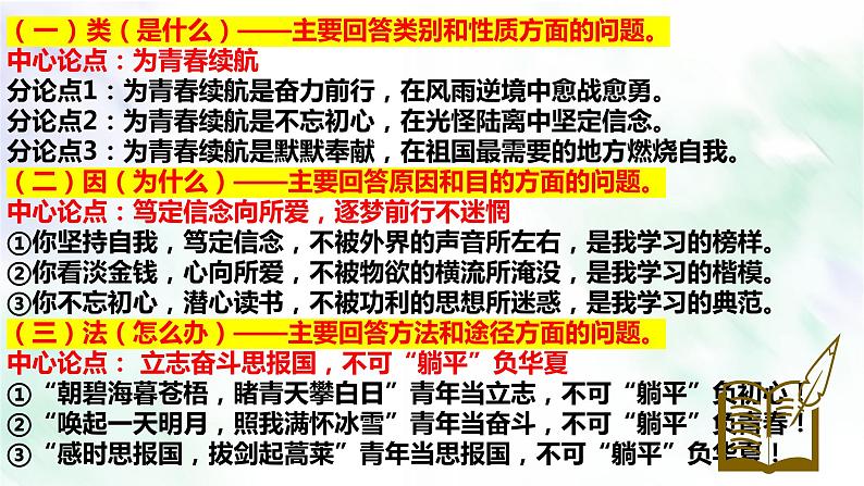2024届高考语文复习:议论文主体段写作课件第7页