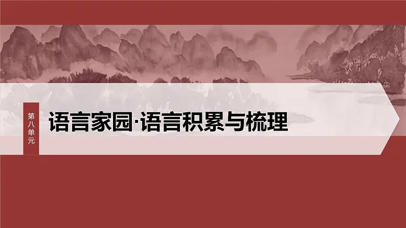 统编版高中语文必修上册--第八单元　课时3　词义的辨析和词语的使用（精品课件）01