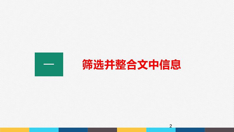 2023年高考语文部编版一轮复习课件-信息类阅读专题(4)筛选、整合文中信息并作合理推断第2页