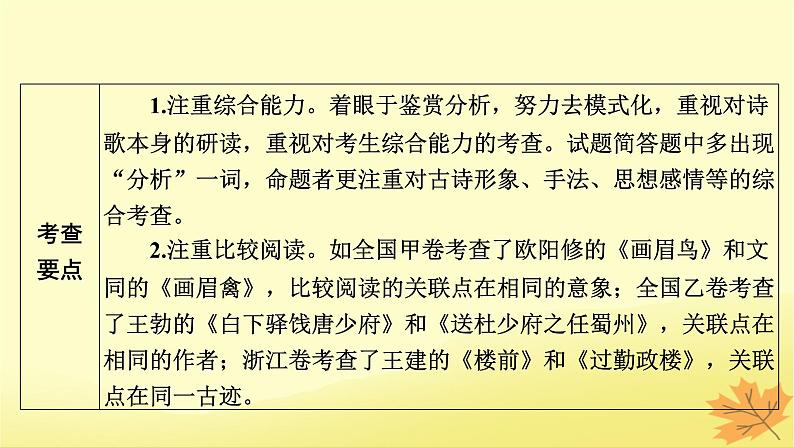 2024版高考语文一轮总复习第6章古代诗歌阅读课件第7页