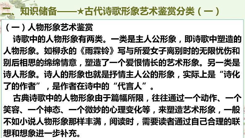 考点16 鉴赏古代诗歌中的形象艺术(PPT)-2023年高考语文二轮复习讲练测(新高考)04