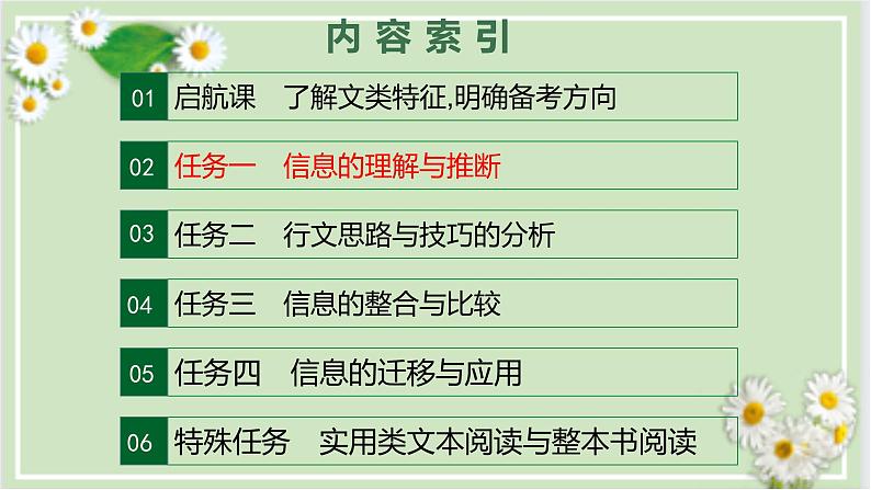 信息的理解与推断-文内信息的理解分析-备战2023年高考语文一轮复习全考点精讲课堂之现代文阅读(全国通用)课件PPT第2页