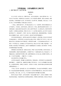 高考语文文学类阅读考点突破:分析标题的含义和作用(含答案)