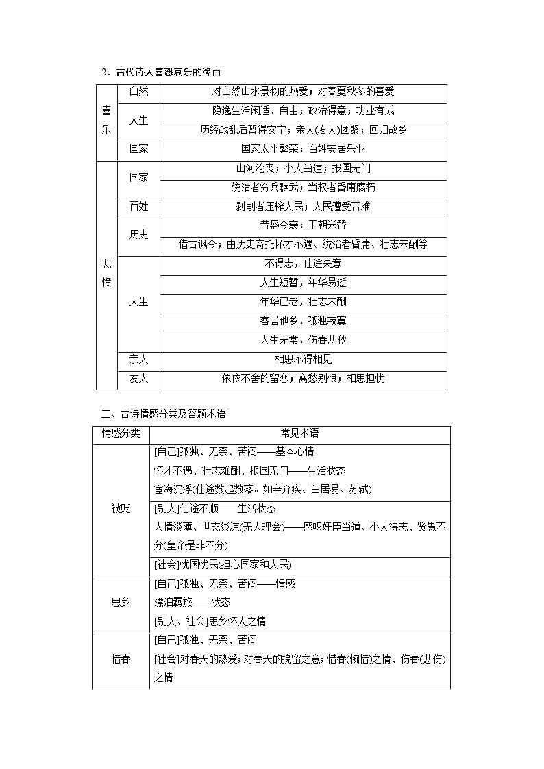 高考语文一轮复习课时练习 板块6 古诗词阅读与鉴赏 课时51 把握情感内涵(含解析)第3页