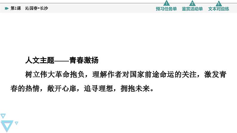 统编版高中语文必修上册 第1单元 进阶1 第1课 沁园春_长沙(课件+练习+素材)02