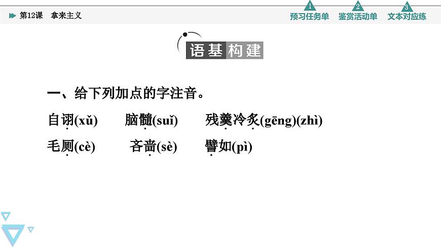 第6單元 進(jìn)階1 第12課　拿來主義第5頁(yè)