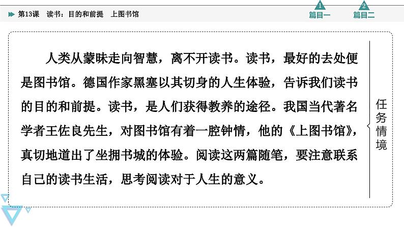 第6单元 进阶1 第13课 读书:目的和前提 上图书馆第3页