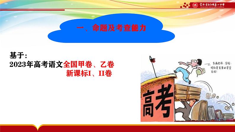 2024届高考专题复习:高考说题活动之 作文 课件第3页