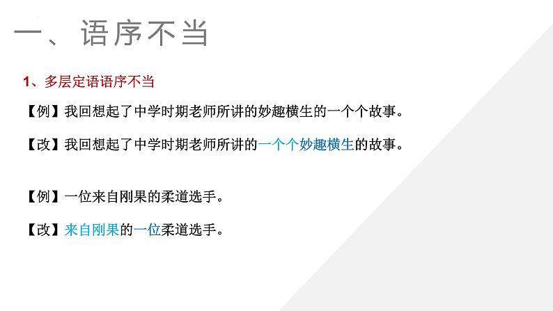 2024届高考语文复习:辨析并修改病句 课件第6页