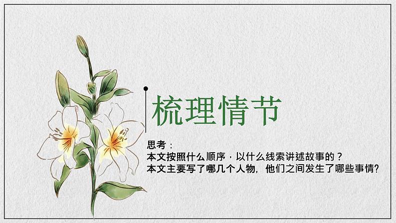 3-1《百合花》课件 2023-2024学年统编版高中语文必修上册第6页