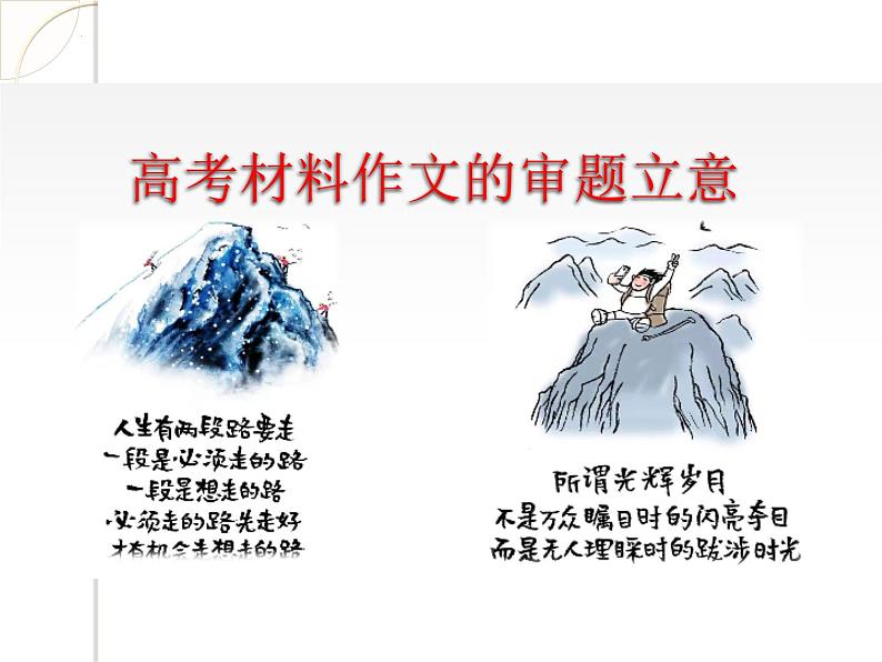 2024届高考专题复习:高考材料作文的审题立意 课件01