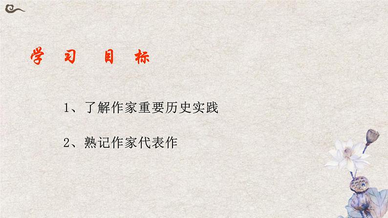 2024届高考语文复习:中国现当代作家 课件第2页