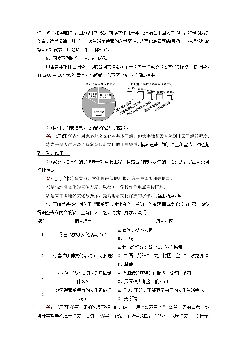 新教材适用2023_2024学年高中语文第4单元家乡文化生活拓展能力检验部编版必修上册第3页