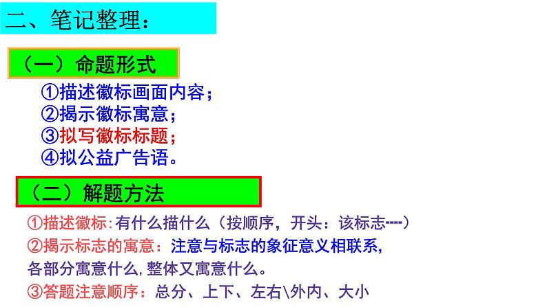 2024届高考专题复习:图文转换之标志、流程、漫画、图表 课件第5页